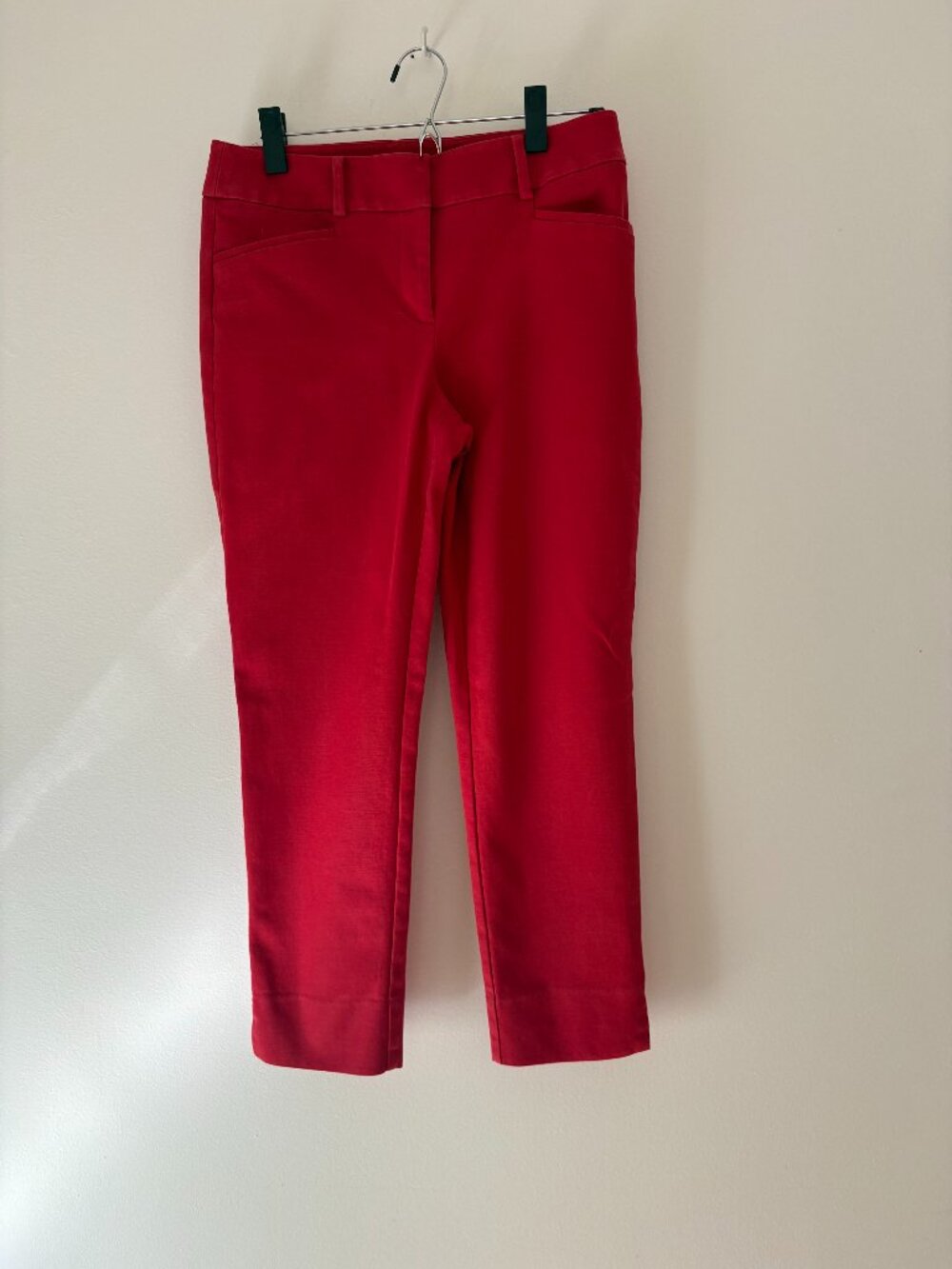 Loft The Riviera Pant Julie Fit Red Ankle Trousers Size 4